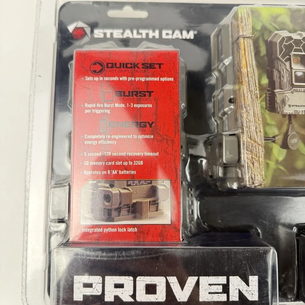 Stealth Cam Kit QS12K 3 Pack Infrared Trail Camera 10.0 MP 50 FT Range Brand NEW